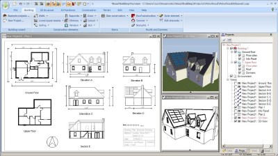 Project with plan layout view
