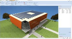 Flat roof solar plants
